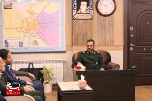 دیدار نوروزی شهردار و اعضای شورای شهر رشت با فرمانده سپاه قدس گیلان