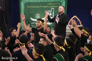 عزاداری دانش آموزان حسینی در هیأت انصارالمهدی(عج) همدان