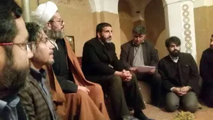 بازدید مسئول بنیاد کرامت آستان قدس رضوی از مرکز آفرینشهای هنری و تجسمی بسیج هنرمندان در روستای دیزج