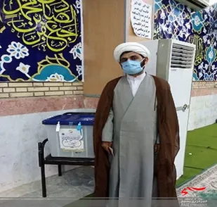پیام تشکر امام جمعه شهر اهرم از حضور پرشور مردم درانتخابات1400