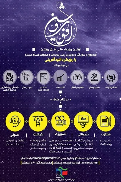 اولین رویداد ملی افق روشن با رویکرد امید آفرینی در فارس برگزار می‌شود