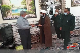 دیدارمسئول نماینده تربیت و تعالی ناحیه ویژه زاهدان با خانواده معظم شهید ناصر شهرکی