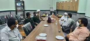 دیدار فرمانده سپاه بندر خمیر با امام جمعه موقت اهل سنت
