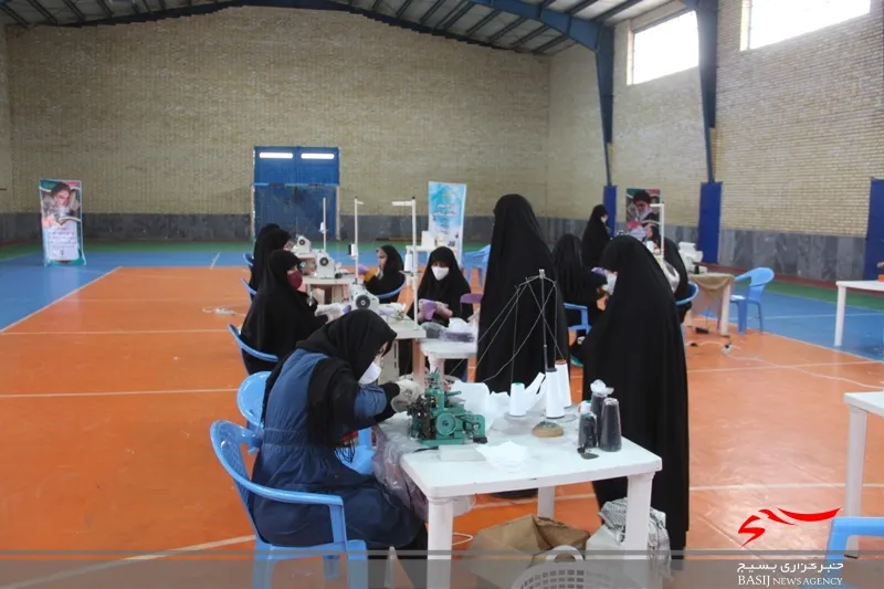 فعالیت جهادی 7 کارگاه تولید ماسک در چهارمحال و بختیاری
