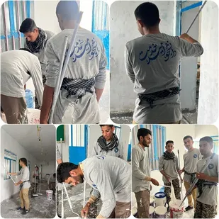 حضور گروه جهادی برادران دانشجویی در روستای حجت آباد شهرستان کهنوج