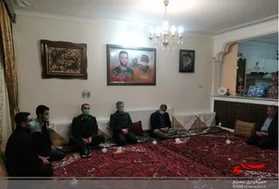 فرمانده سپاه امامت تبریز با خانواده شهدای مدافع حرم دیدار کرد
