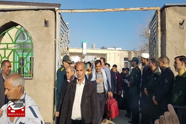 بدرقه زائران کاروان راهیان نور شهرستان فامنین