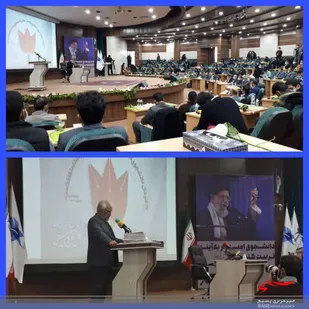 شرکت مخترع بسیجی در مراسم کشوری بزرگداشت روز دانشجو