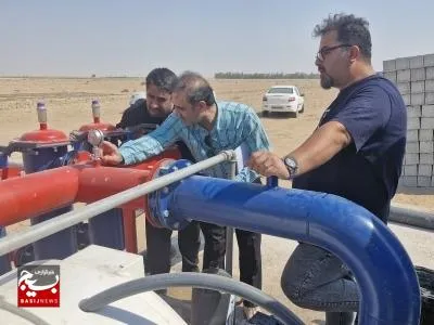 بهینه‌سازی مصرف آب در باوی با تحویل موقت طرح آبیاری تحت فشار