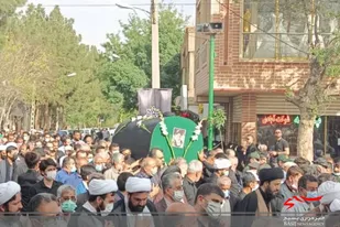 وداع باشکوه مردم دامغان با پیکر آیت الله ترابی