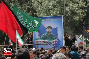 مراسم تشییع شهید امیرحسین باجلان در قزوین برگزار شد