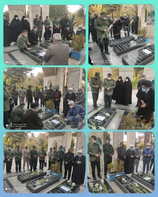 گلباران و عطر افشانی مزار مطهر شهید تازه تشخیص هویت یکی از شهدای گمنام آرمیده در شهرستان سلماس