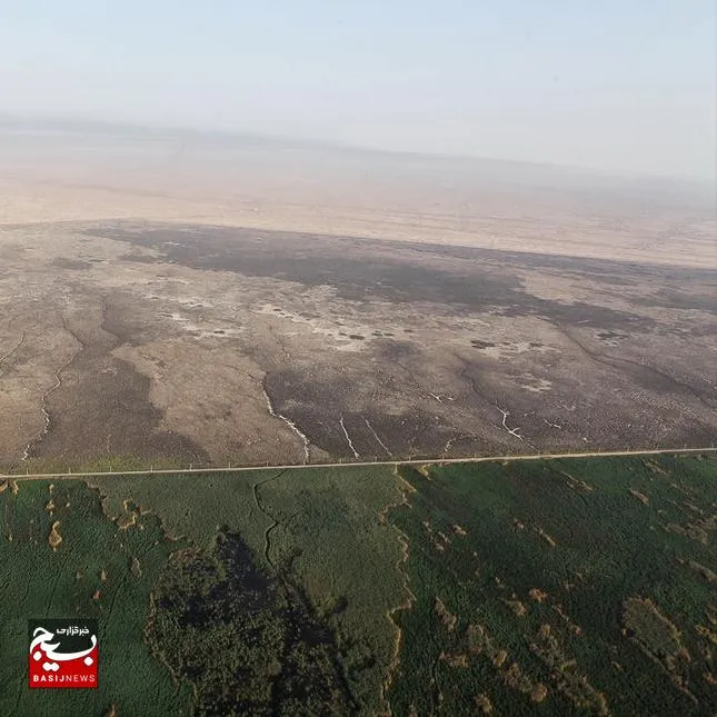احتمال آتش‌سوزی بخش عراقی هورالعظیم با گرمای شدید/ رایزنی با عراق برای اطفای حریق‌ها
