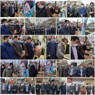 گلباران تمثال رهبر کبیرانقلاب اسلامی حضرت امام خمینی (ره) باحضور رزمندگان وبسیجیان گردان ۱۱۸ امام حسین علیه السلام اردستان