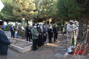 برگزاری مراسم عطر افشانی مزار شهدای شهرستان جغتای