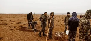 اجرای میدان تیر تخصصی سلاحهای سبک توسط  بسیجیان گردان ۱۰۷امام حسین(ع)