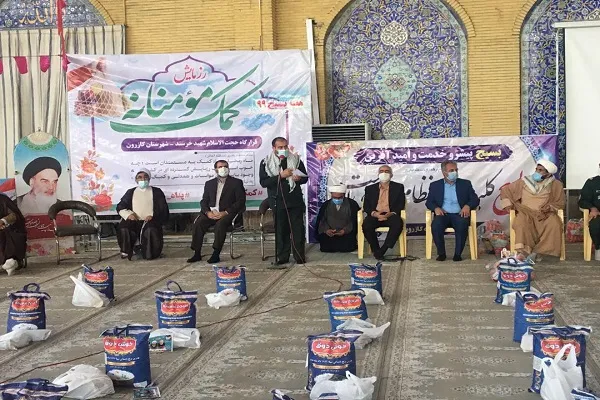 توزیع ۲ هزار و ۵۰۰ بسته معیشتی در مرحله سوم کمک مومنانه