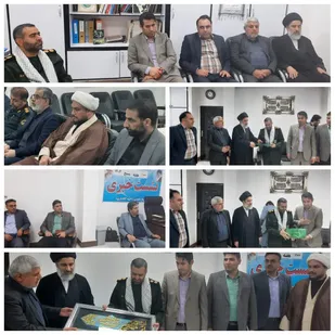 دیدار فرماندار آغاجاری وتعدادی از مسئولین شهرستان با فرمانده ناحیه مقاومت بسیج