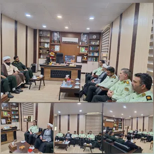 وحدت، رمز اقتدار؛ دیدار صمیمانه فرمانده انتظامی شهرستان با فرمانده ناحیه مقاومت بسیج دزفول