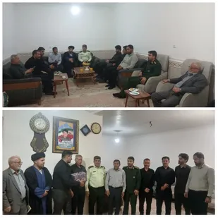 دیدار با خانواده شهید عبدالحمید تقوی نژاد در آغاجاری