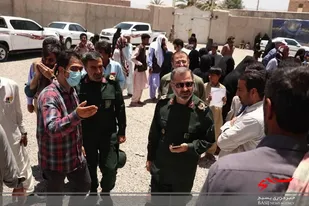 بازدید فرمانده سپاه کربلا از گروه جهادی فلق در سیستان و بلوچستان