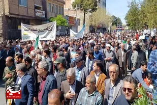 &nbsp;&nbsp;راهپیمایی روز قدس قوت قلبی برای مردم فلسطین در برابر تجاوز صهیونیست&zwnj;ها است+عکس و فیلم