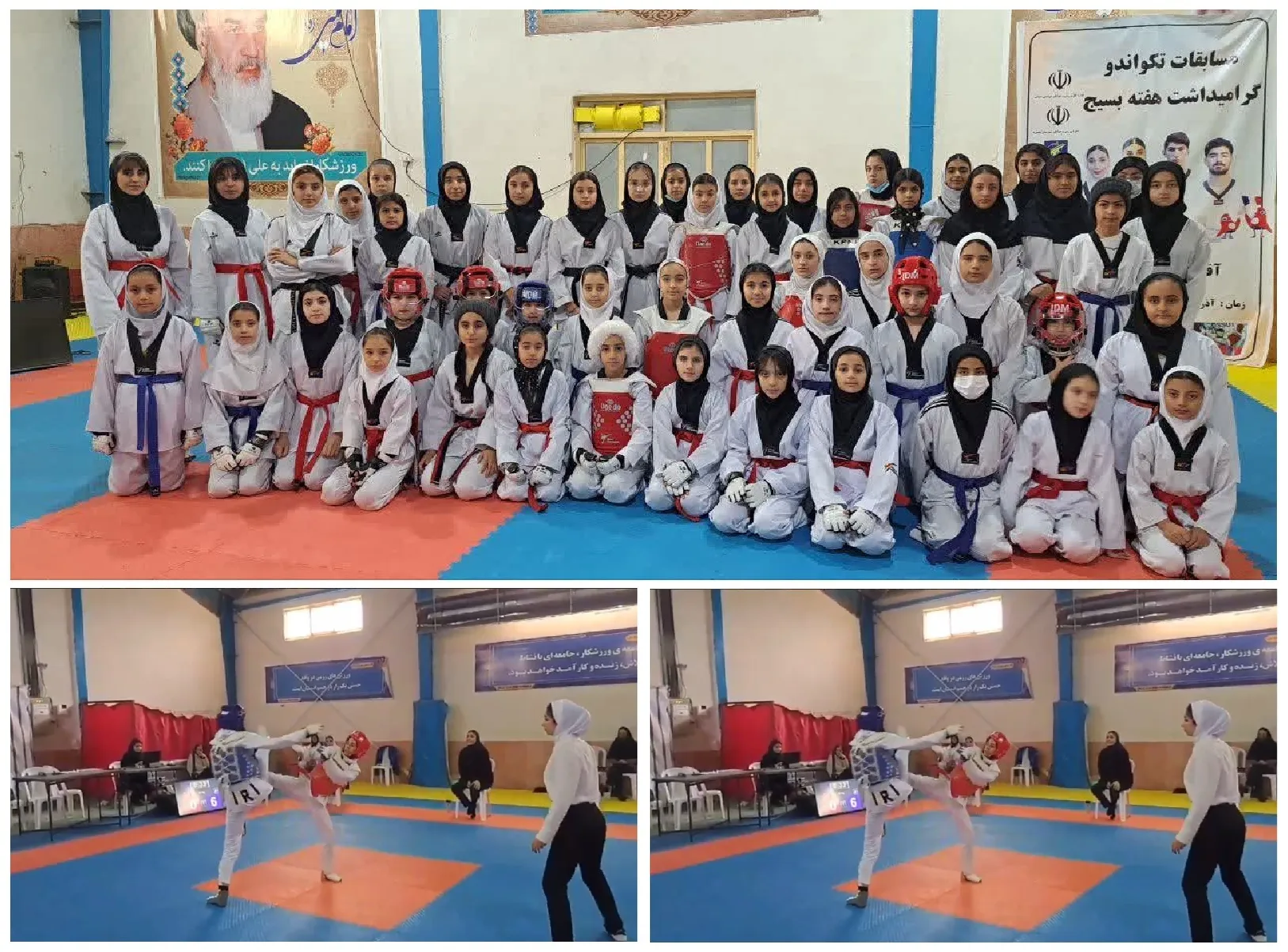 رقابت‌های پرشور تکواندو پایه برگزار شد