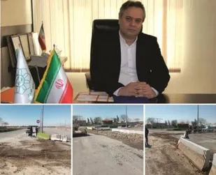 اجرای طرح اصلاح هندسی موقت ورودی آزاد راه تهران قم به کهریزک