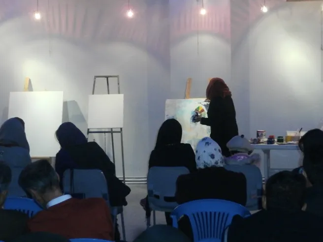 برگزاری ورک شاپ نقاشی در شاهرود