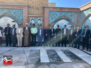 غبارروبی مزار شهدای زاوه؛ تجدید میثاق مسئولان با آرمان&zwnj;های شهیدان در هفته دولت