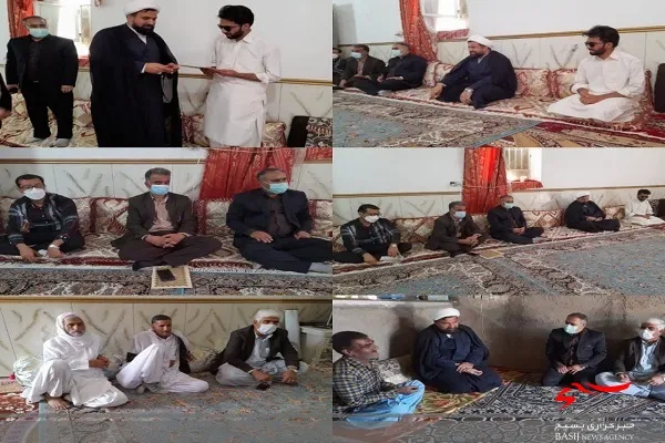 دیدار با 2 خانواده جانباز در هیرمند