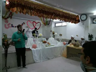 برگزاری مراسم ازدواج زوج&zwnj; طلبه در مدرسه علمیه امام صادق (ع) شاهرود+ تصاویر