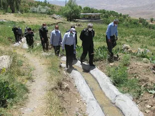 افتتاح کانال آبرسانی کشاورزی در روستای چوبین