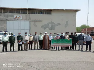 برگزاری رزمایش مشترک شرکت برق و بسیج در شهرستان کهنوج
