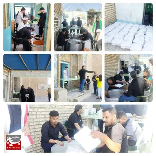 اطعام دهی در محرم حسینی به وقت جهادگران سپاه شوش