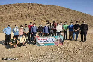 پیاده&zwnj;روی و کوهپیمایی بسيجيان حوزه امام حسين (ع) قهاوند