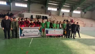 مسابقات فوتسال بین گروه های جهادی بسیج ماهنشان برگزار شد