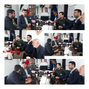 دیدار مدیر آب و فاضلاب شهرستان پیشوا با فرمانده سپاه