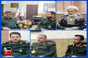 دیدار فرمانده سپاه ناحیه سرخه با فرماندار