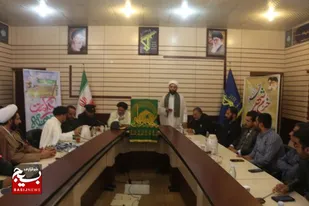 استقبال از پرچم متبرک حرم امام رضا (ع) در ناحیه مقاومت بسیج شهرستان عسلویه