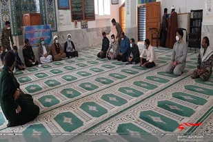 دیدار اعضای ستاد گرامیداشت هفته بسیج با امام جمعه کنارک