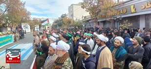 همایش اقتدار بسیجیان شاهرود در هفته بسیج+ تصاویر