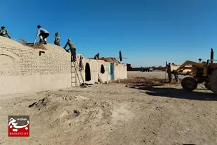 گزارش تصویری از فعالیت جهادگران بسیجی در گناباد