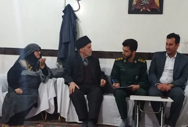 دیدار با خانواده شهید ذبیح الله بقائی در شهرک قلعه میر