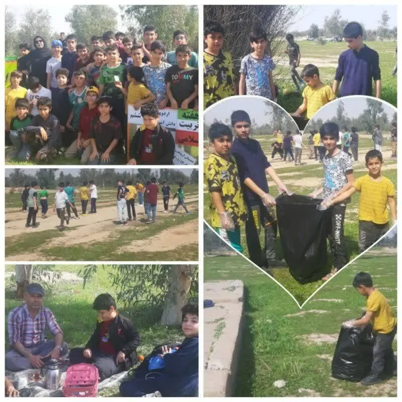 کاری متفاوت و طبیعت دوستانه از دانش آموزی بسیجی دهلران