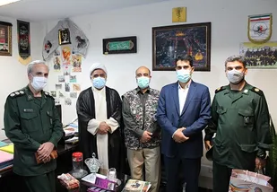 بازدید حجت الاسلام علیزاده از اجرای گام پنجم طرح شهید سلیمانی
