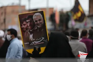 تشییع پیکر مطهر دو شهید مدافع حرم آل الله در ساری