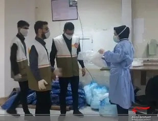 تامین لباس محافظتی کادر درمانی بیمارستان&zwnj;های آمل +فیلم