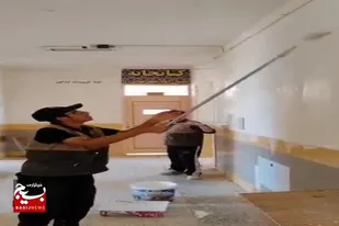 رنگ&zwnj;آمیزی و زیباسازی مدارس زاهدان به همت گروه جهادی فاطمیون