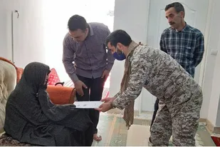 تجلیل از خانواده شهدای شهرستان قدس
